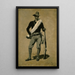 Soldat amerikanisch, spanisch-amerikanischer Krieg - Frederic Remington — gerahmtes Bild an der Wand