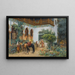 Eine nordafrikanische Hof - Frederick Arthur Bridgman — gerahmtes Bild an der Wand