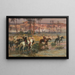 Gemälde, das den Bach überquert, Algerien - Frederick Arthur Bridgman — gerahmtes Bild an der Wand