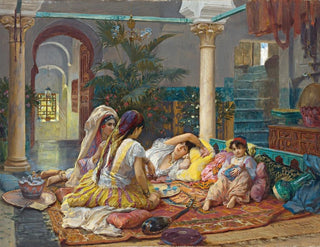 Im Harem - Frederick Arthur Bridgman — Ansicht des Kunstwerks