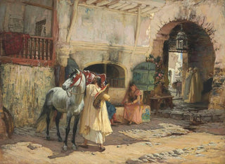 Auf dem Weg zu einem Spaziergang in Constantine, Algerien - Frederick Arthur Bridgman — Ansicht des Kunstwerks