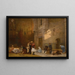 Gebet in der Moschee von Kairo - Frederick Arthur Bridgman — gerahmtes Bild an der Wand