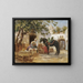 Der Barbier - Frederick Arthur Bridgman — gerahmtes Bild an der Wand