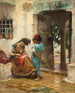 La Leçon de couture - Frederick Arthur Bridgman — Ansicht des Kunstwerks