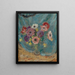 Natur stillleben mit Blumen - Frederick Carl Frieseke — gerahmtes Bild an der Wand