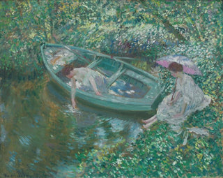 Mittagspause - Frederick Carl Frieseke — Ansicht des Kunstwerks