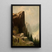 Rocher de guet dans la vallée de Yosemite - Frederick Ferdinand Schafer — gerahmtes Bild an der Wand