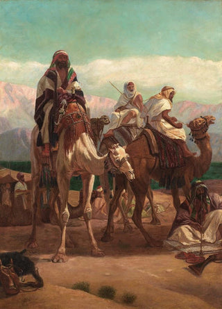 Frederick Goodall - An Arab encampment.webp