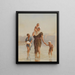 Verlassen des Dorfes - Frederick Goodall — gerahmtes Bild an der Wand