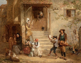 Frederick Goodall - The troubadours A penny for a song.webp
