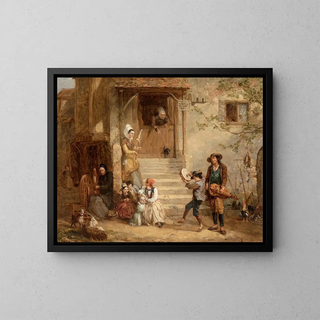 Frederick Goodall - The troubadours A penny for a song.webp