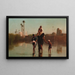 Le chemin du village, temps d'inondation, Égypte - Frederick Goodall — gerahmtes Bild an der Wand