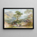 Château Dinas Bran im Norden von Wales - Frederick Henry Henshaw — gerahmtes Bild an der Wand