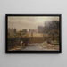 Gefängnis von Melbourne in der Sonne von den Gärten der öffentlichen Bibliothek - Frederick McCubbin — gerahmtes Bild an der Wand