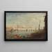 Le Monument et le pont de Londres - Frederick Nash — gerahmtes Bild an der Wand