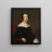 Portrait einer Dame in schwarzer Robe - Frederick Randolph Spencer — gerahmtes Bild an der Wand