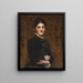 Portrait einer Dame - Frederick Samuel Beaumont — gerahmtes Bild an der Wand