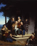 Diskussion im Continental Arms - Frederick William Billing — Ansicht des Kunstwerks