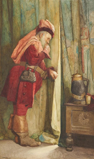 Frederick William Davis - Falstaff I will esconce me behind the Arras.webp