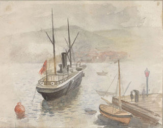 Bateau au port - Frederik Collett — Ansicht des Kunstwerks