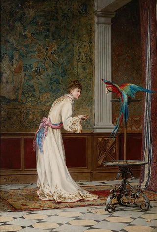 Frederik Hendrik Kaemmerer - Feeding the macaw.webp