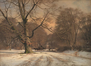 Winterlandschaft, Motiv von Jægersborg Dyrehave - Frederik Rohde — Ansicht des Kunstwerks