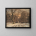 Winterlandschaft, Motiv von Jægersborg Dyrehave - Frederik Rohde — gerahmtes Bild an der Wand