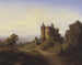 Das Schloss von Bresheim am Fluss Eifel - Frederik Sødring — Ansicht des Kunstwerks
