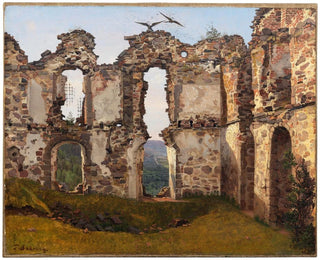 Die Ruinen von Brahehus bei Jönköping, Schweden - Studie - Frederik Sødring — Ansicht des Kunstwerks