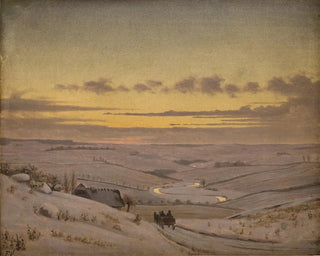 Abend im Winter in Susen - Frederik Vermehren — Ansicht des Kunstwerks