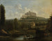 Landschaft mit der Burg Francheville - Frederik de Moucheron — Ansicht des Kunstwerks
