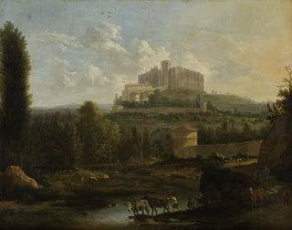 Landschaft mit der Burg Francheville - Frederik de Moucheron — Ansicht des Kunstwerks