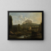 Landschaft mit der Burg Francheville - Frederik de Moucheron — gerahmtes Bild an der Wand