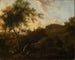Landschaft im Süden mit einem Jäger bei der Hirschjagd - Frederik de Moucheron — Ansicht des Kunstwerks
