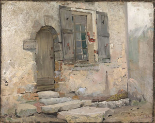 Wand aus Hausmauer in Grez - Fredrik Kolstø — Ansicht des Kunstwerks