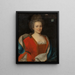 Marie-Élisabeth de Fribois Ehefrau von Chevalier François Leverrier - École Française — gerahmtes Bild an der Wand