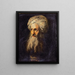 Osmanisches Gemälde mit Turban - Französische Schule — gerahmtes Bild an der Wand