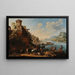 Landschaft - Französische Schule — gerahmtes Bild an der Wand