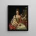 Portrait einer Dame, genannt Prinzessin von Condé - Französische Schule — gerahmtes Bild an der Wand