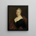 Portrait einer Frau - Französische Schule — gerahmtes Bild an der Wand