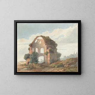Der Tempel der Minerva Médica - Französische Schule — gerahmtes Bild an der Wand