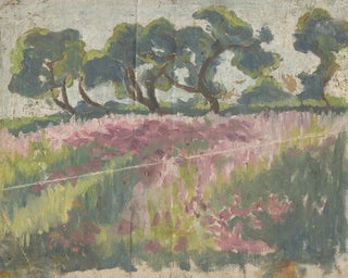 Prairie en fleurs avec des arbres - Frida Konstantin — Ansicht des Kunstwerks