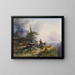 Alpenwirtschaft am Untersberg - Friedrich August Matthias Gauermann — gerahmtes Bild an der Wand
