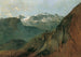 Le Dachstein depuis le Plassen près de Hallstatt - Friedrich August Matthias Gauermann — Ansicht des Kunstwerks