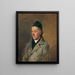 Der Maler Jakob Gauermann, der Vater des Künstlers - Friedrich August Matthias Gauermann — gerahmtes Bild an der Wand