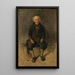Bauern-Gemälde mit rauchender Pfeife - Friedrich August Matthias Gauermann — gerahmtes Bild an der Wand