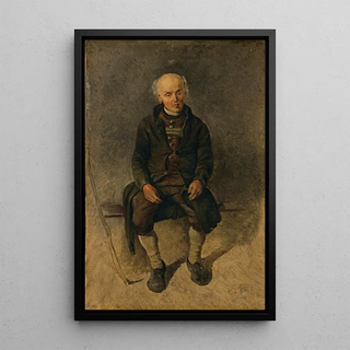 Friedrich August Matthias Gauermann - Farmer Smoking a Pipe.webp