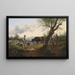Berger mit Ziegenbock - Friedrich August Matthias Gauermann — gerahmtes Bild an der Wand