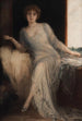 Portrait einer sitzenden Dame - Friedrich August von Kaulbach — Ansicht des Kunstwerks