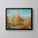 Die Turm von Babel - Friedrich Brentel — gerahmtes Bild an der Wand